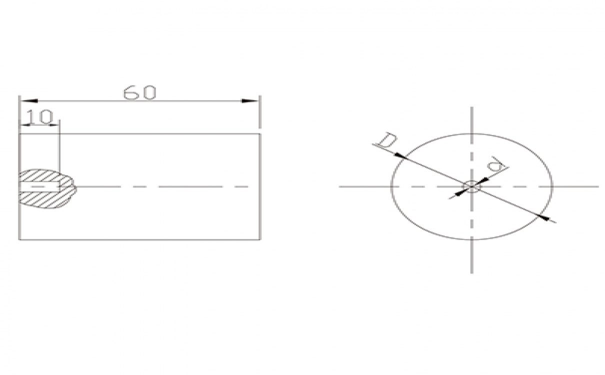短橫孔對(duì)比試塊