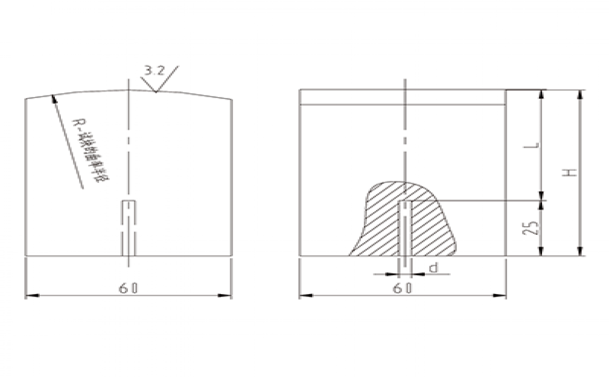 曲面對(duì)比試塊-鋼鍛件超聲波檢驗(yàn)方法 GB/T 6402-1991標(biāo)準(zhǔn)試塊