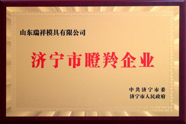 喜訊-瑞祥模具入選濟寧市“瞪羚企業(yè)”